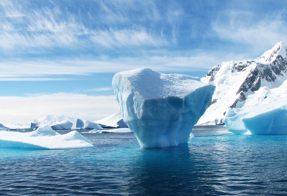 An iceberg in the polar sea
