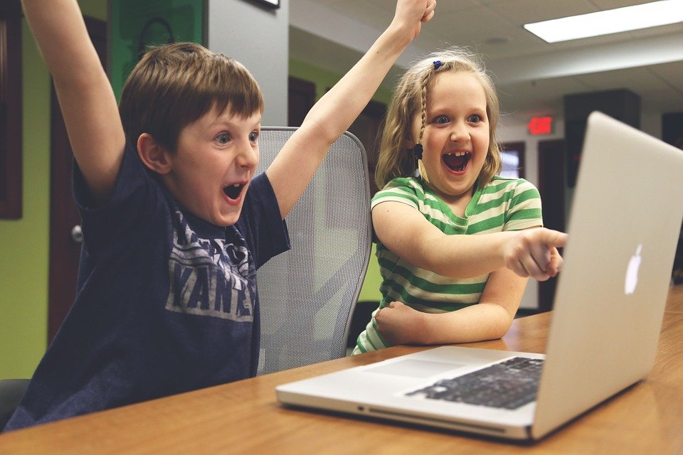 Children playing games