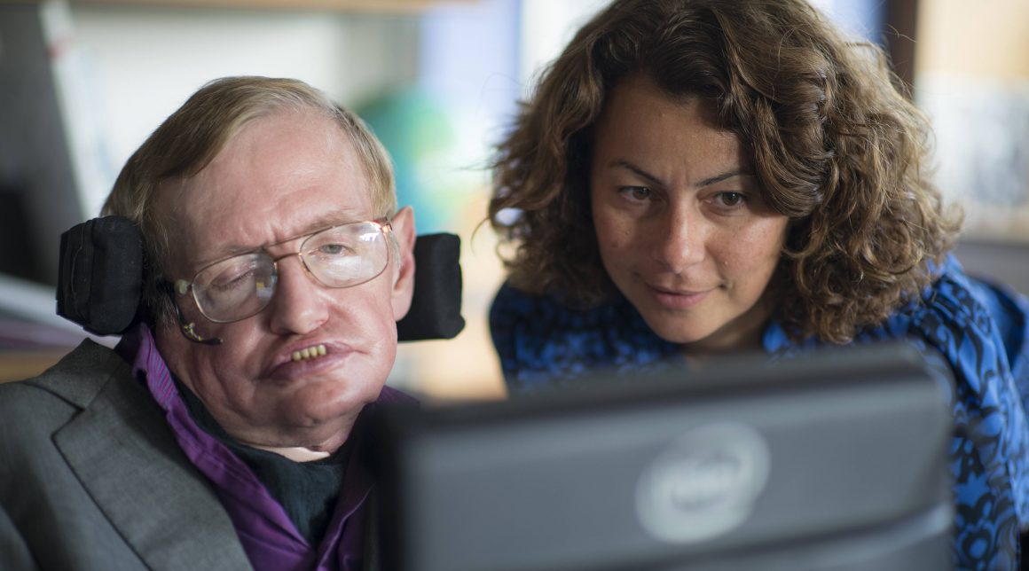 Intel's Lama Nachman works with Stephen Hawking on his speech system