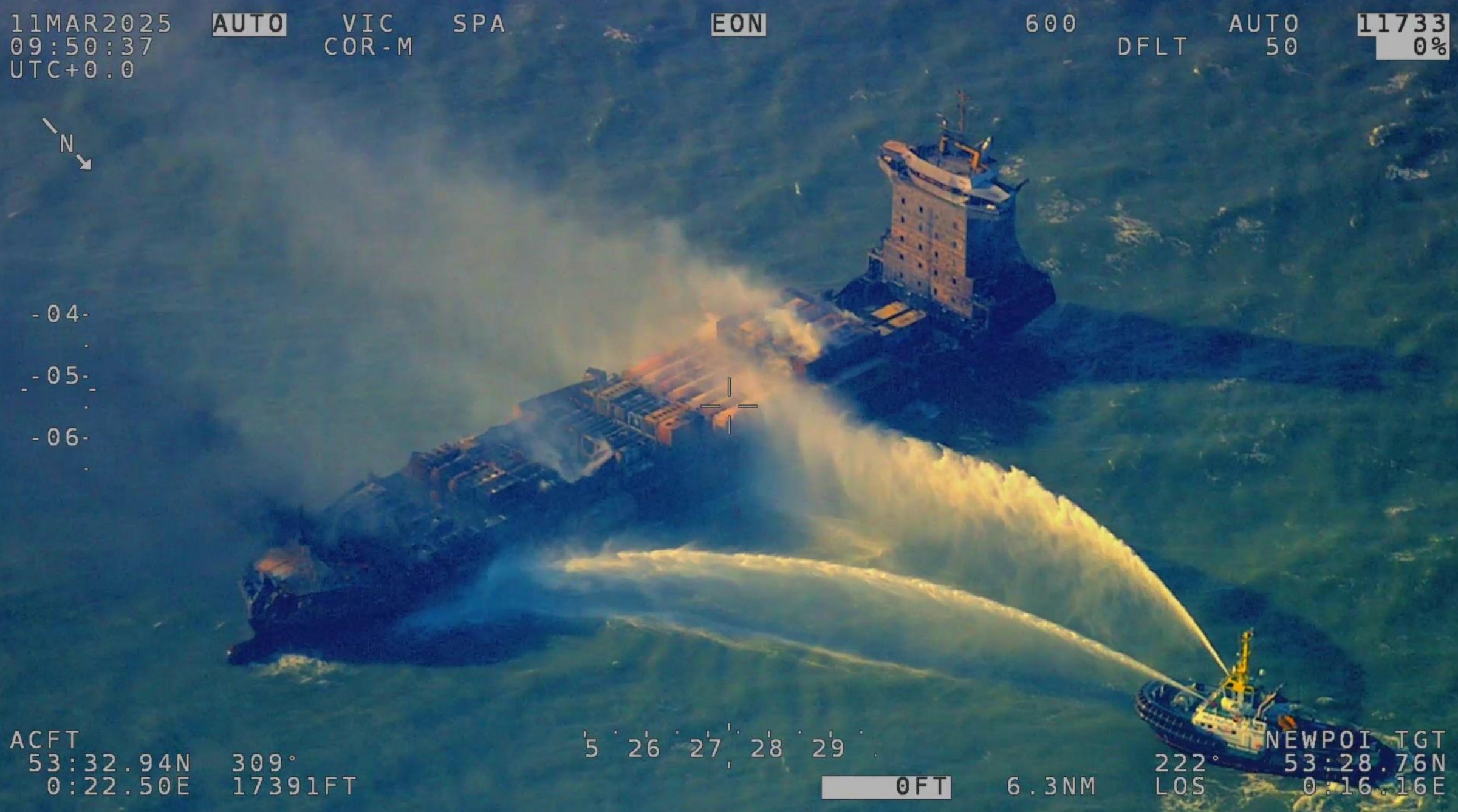 North Sea Ship Crash