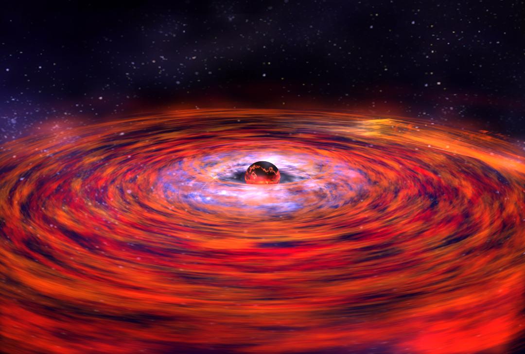 Artists impression of a neutron star