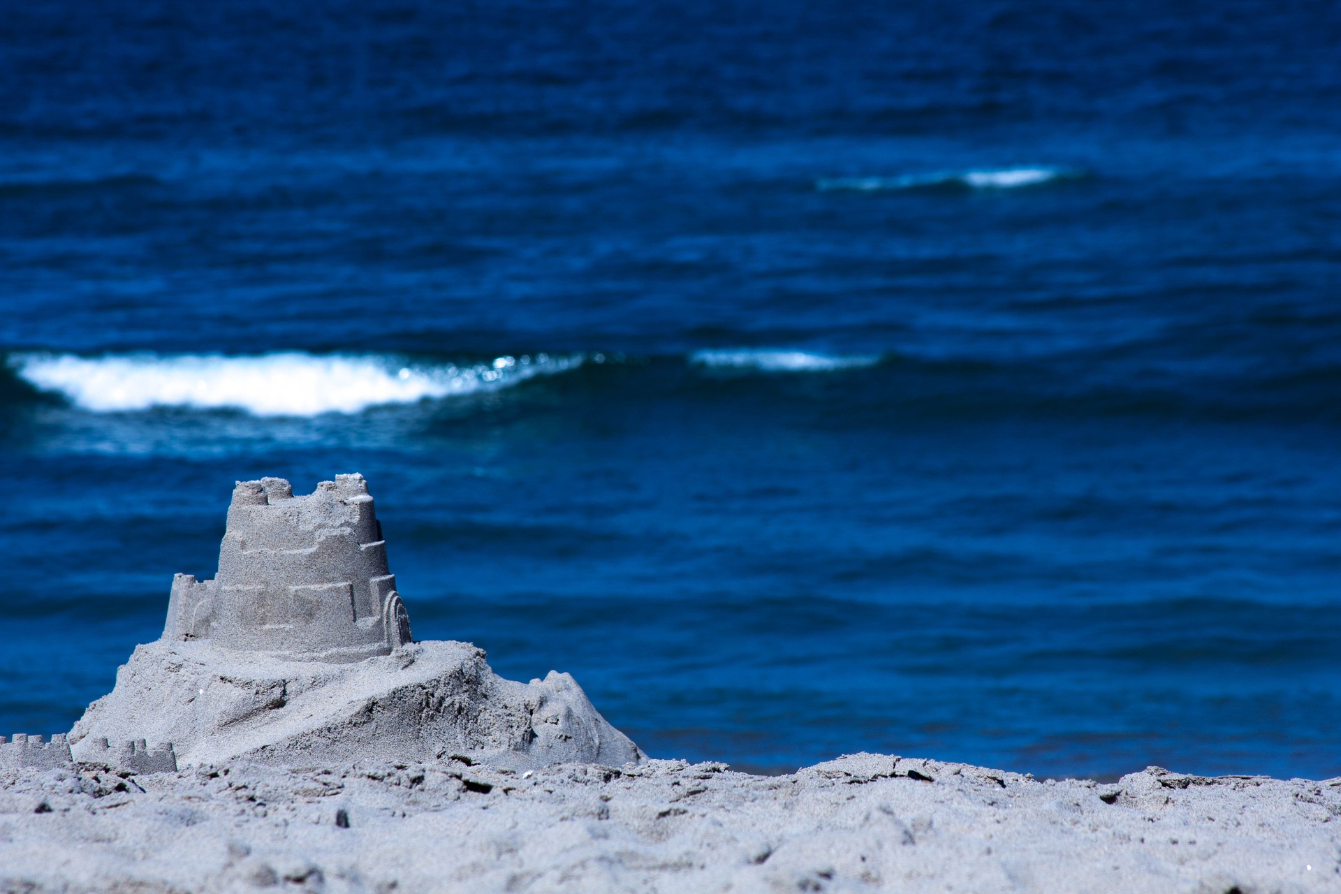 Sandcastle on the beach
