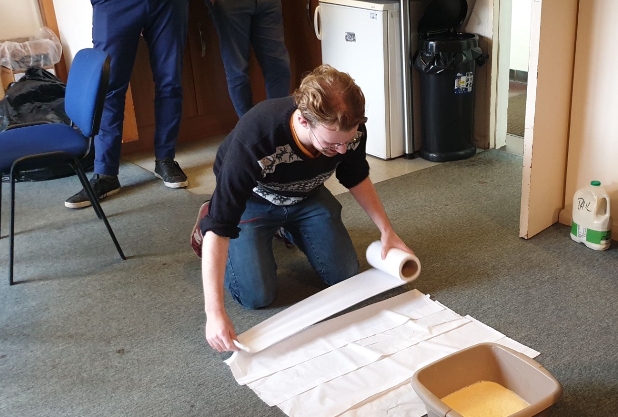 Shear-thickening fluids, also known as non-Newtonian fluids, become solid and rigid when pushed