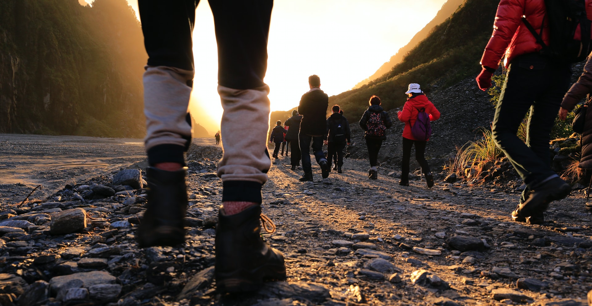 People walking.