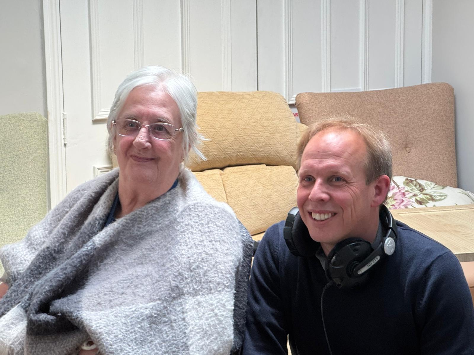Chris and care home resident
