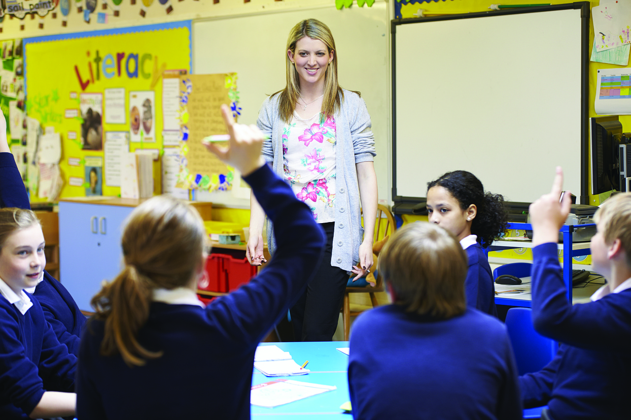 Child students at a classroom