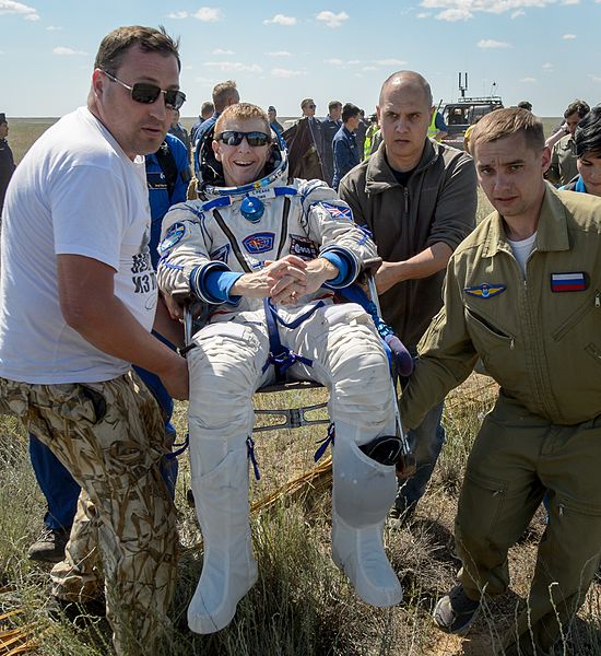 Tim Peake returns from space