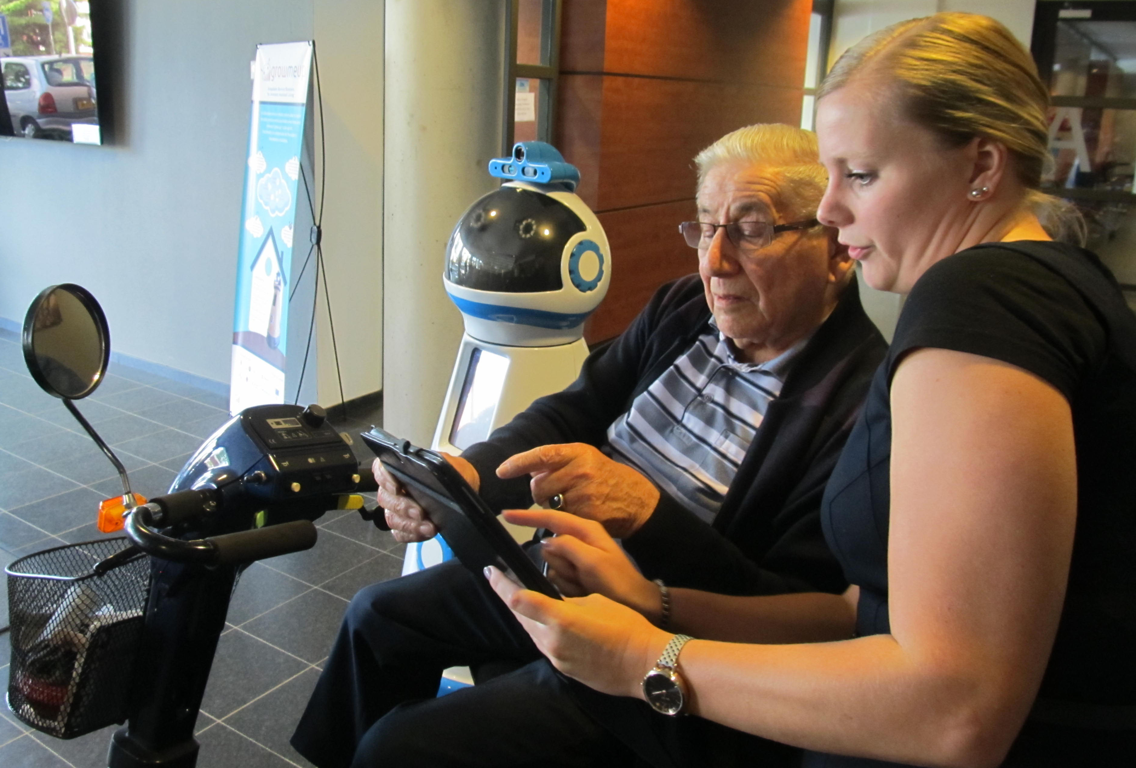 Humanoid robots under development can be programmed to detect changes in an elderly person’s preferences and habits. 
