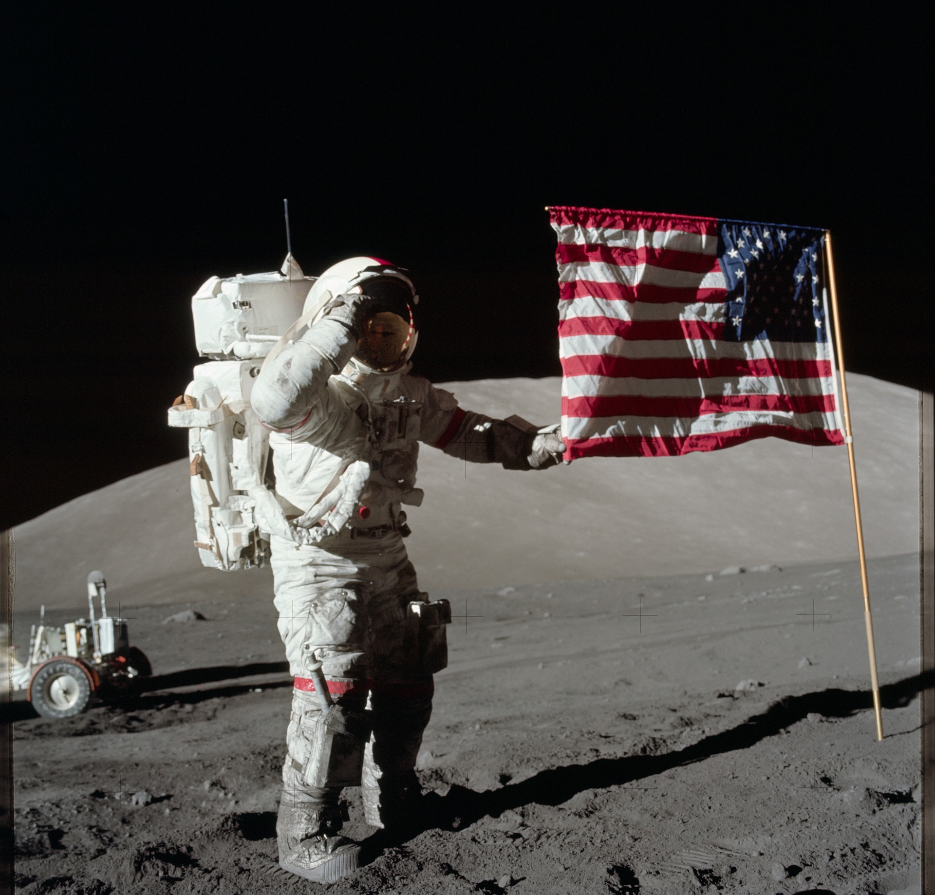 Gene Cernan on the Moon