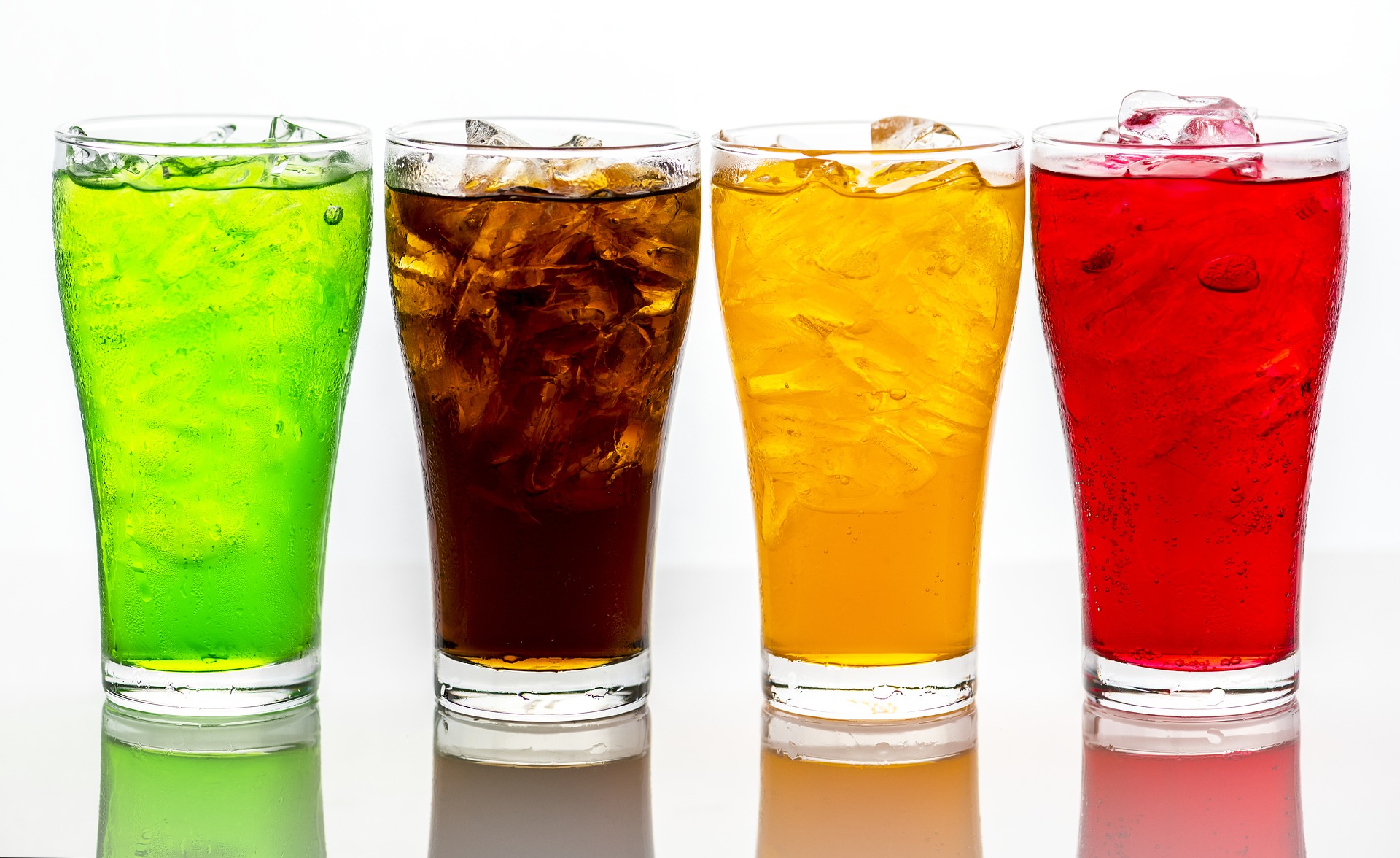 this is a picture of various fizzy drinks