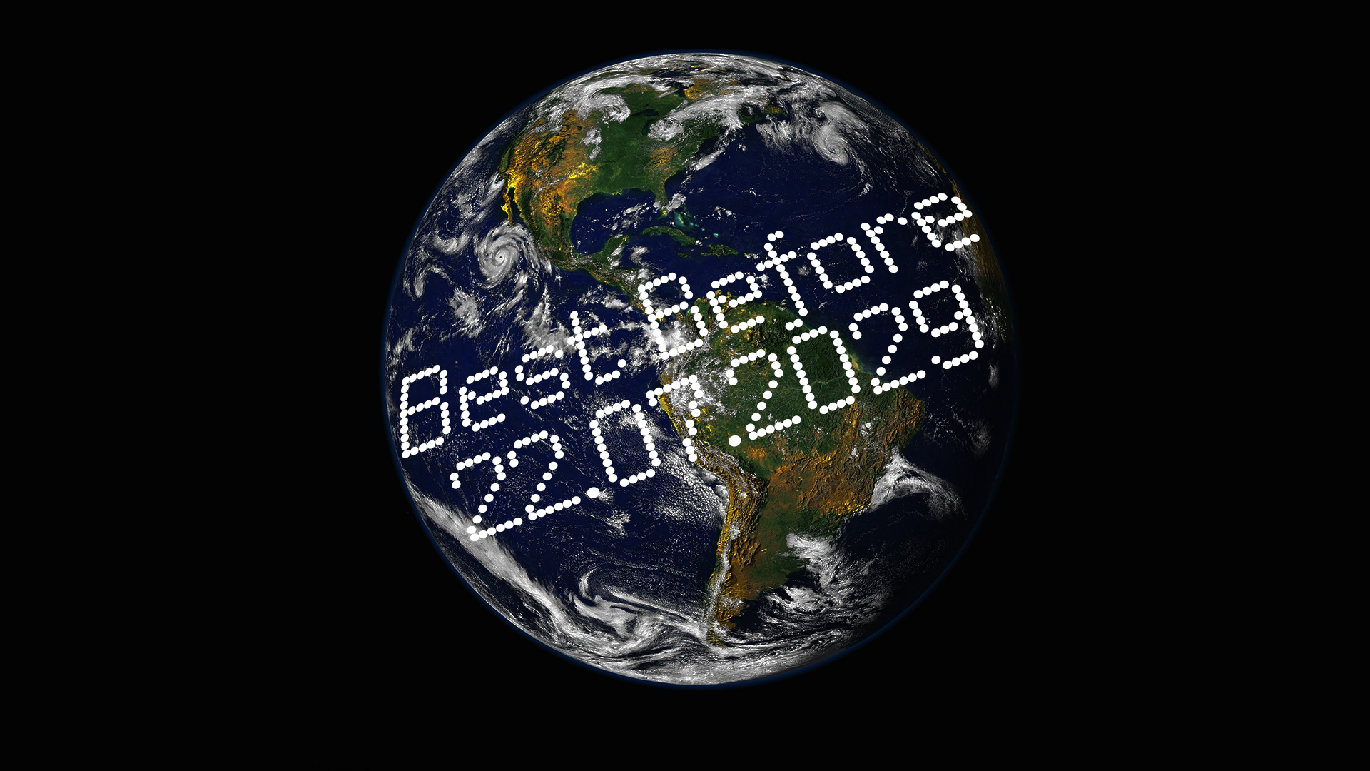 Earth with a best before date
