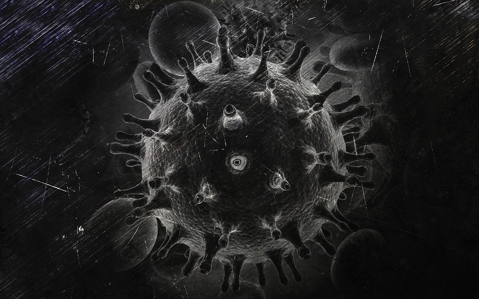 HIV: artists impression of the virus particle