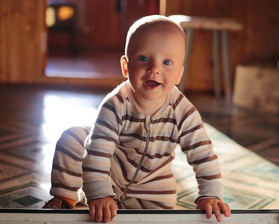 Laughing baby