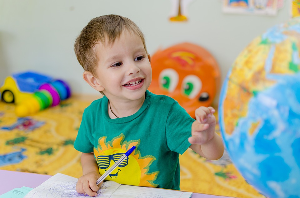 Child in class