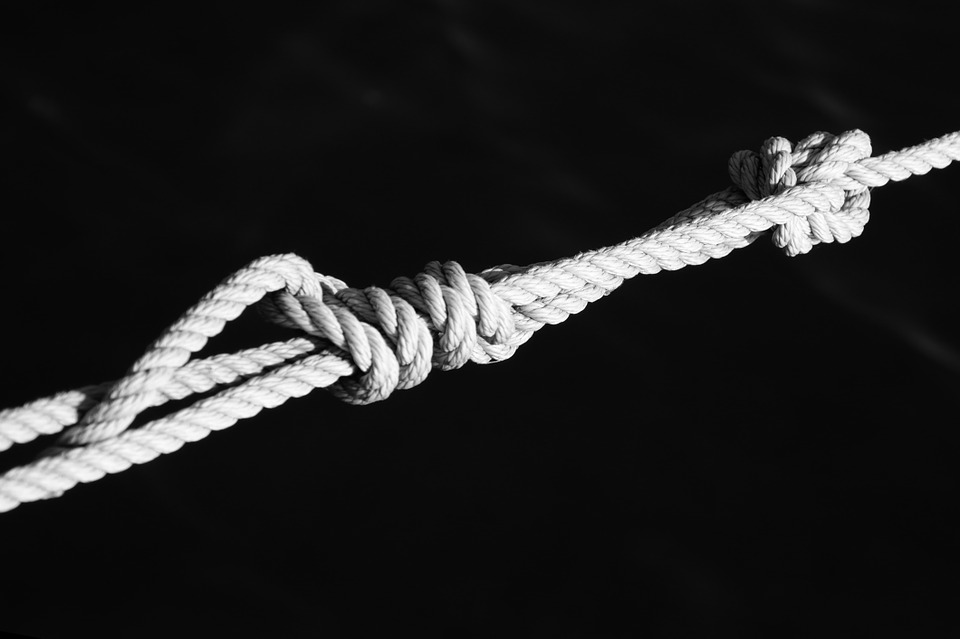 A knotted rope