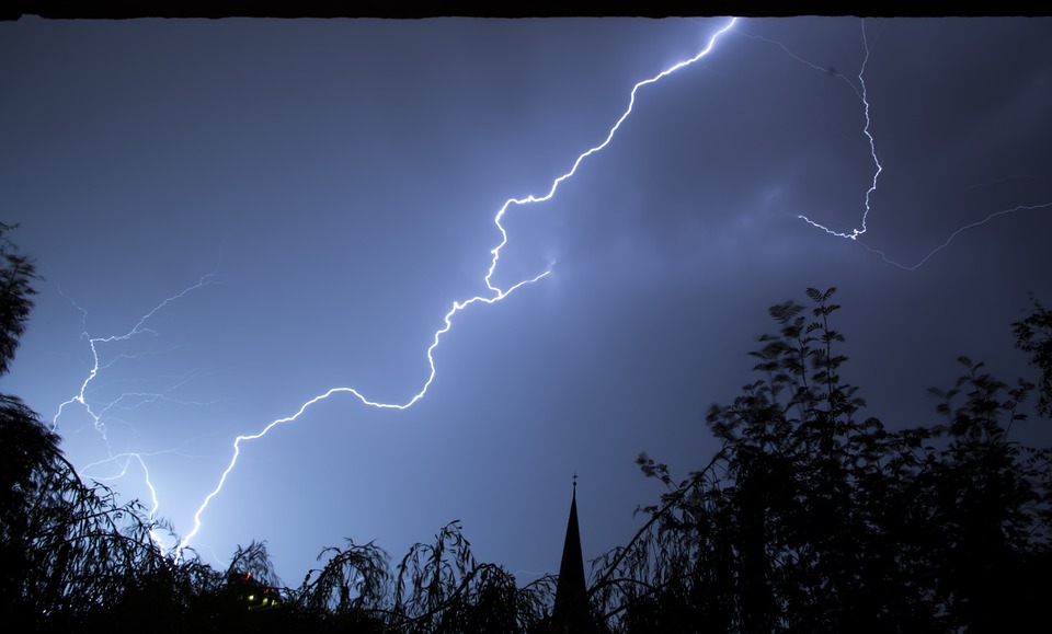 Lightning storm