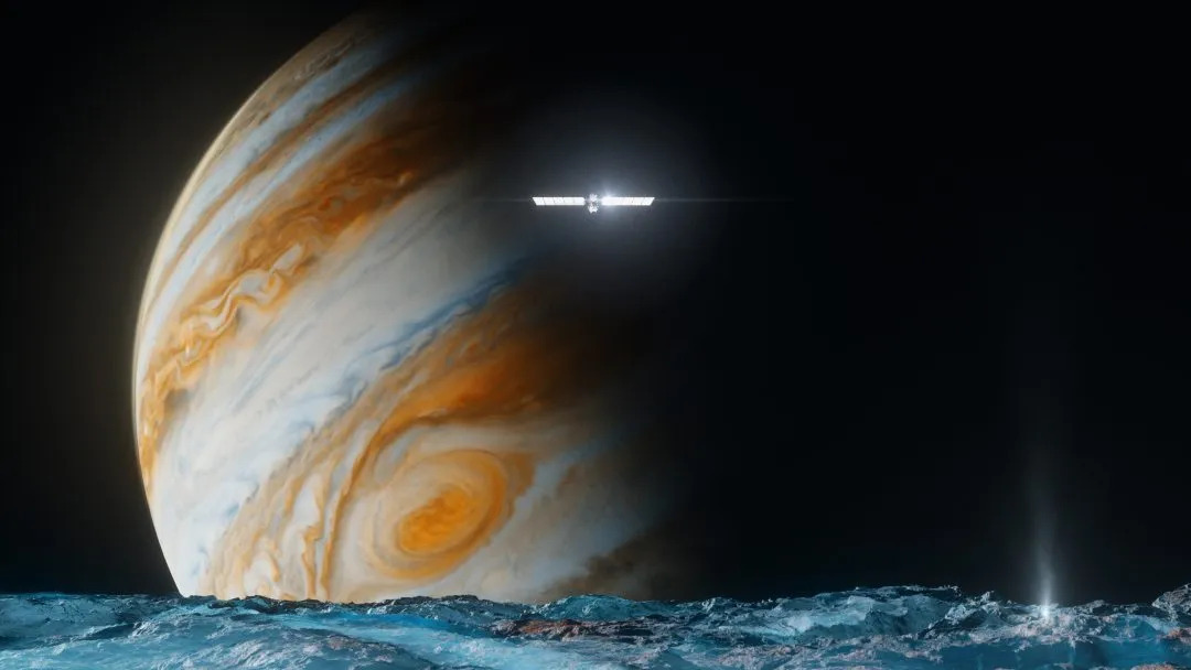 Clipper above Europa
