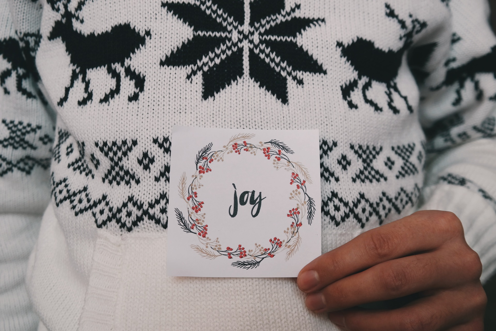 A woollen jumper