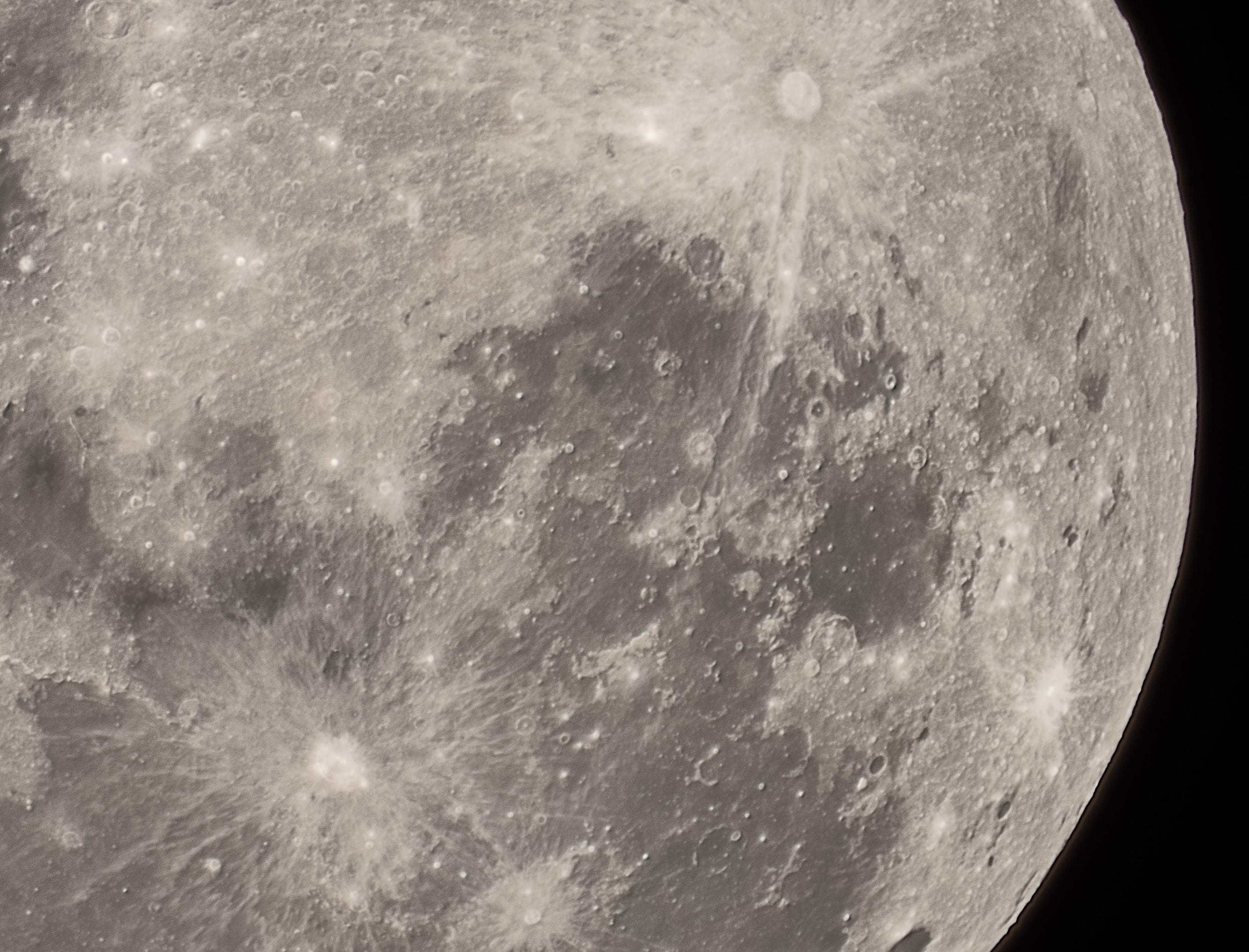Detailed, up-close picture of the moon