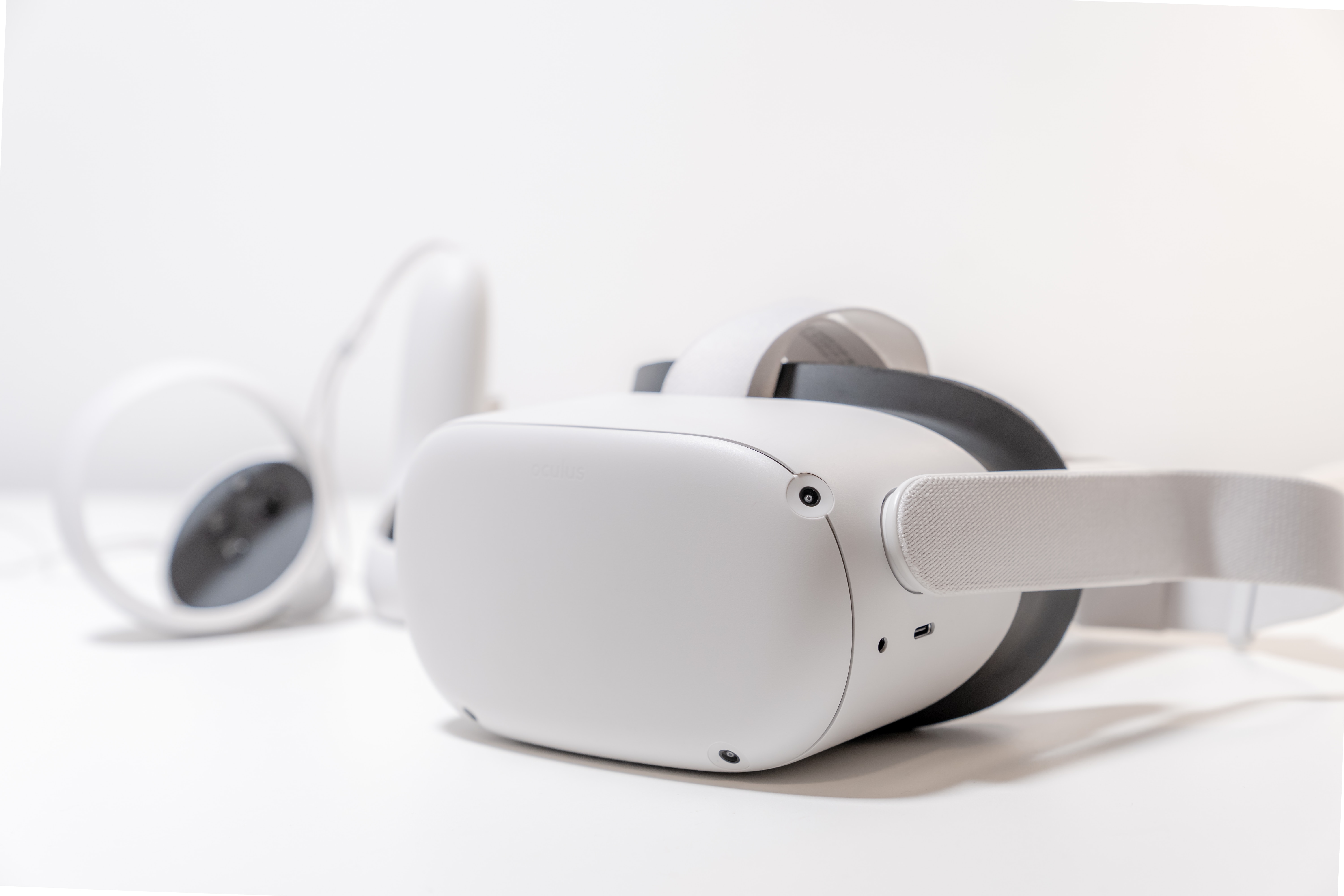 An Oculus Quest 2 headset