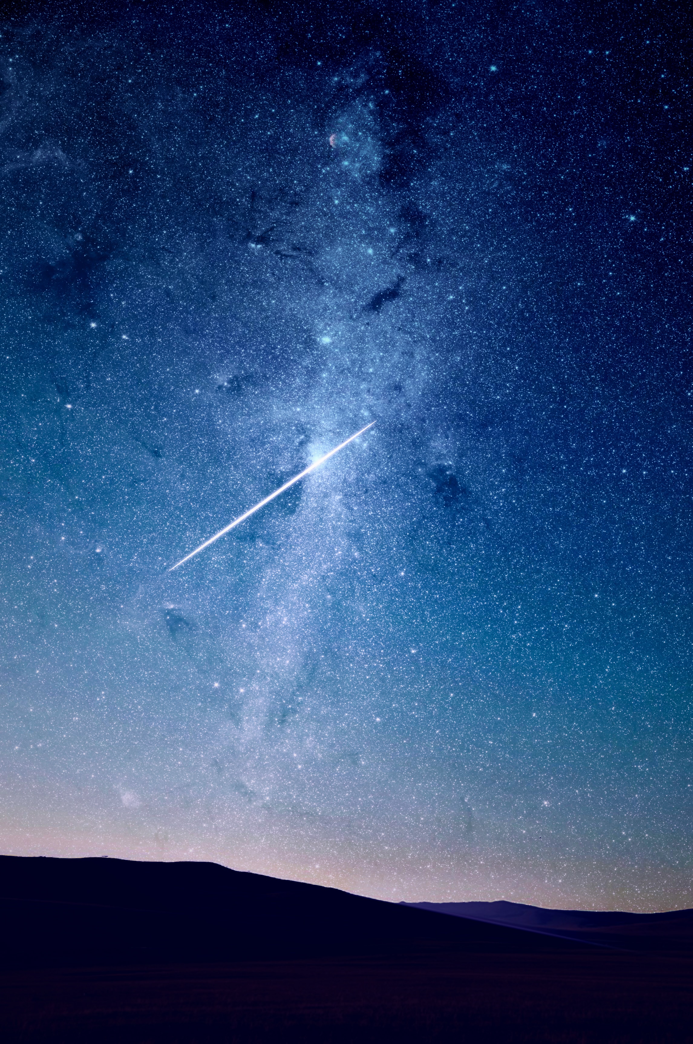 A shooting star