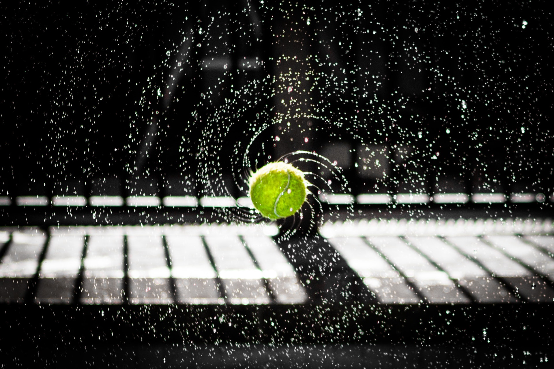 Spinning Tennis Ball