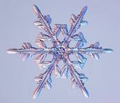 natural snow crystal