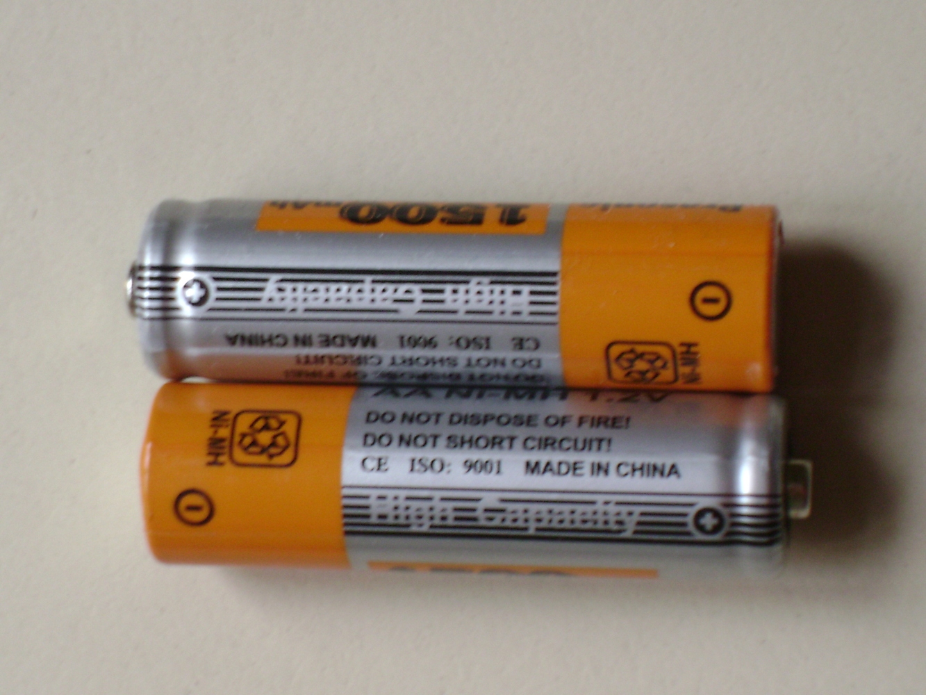 Picture of rechargeable batteries.