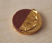 A chocolate coin