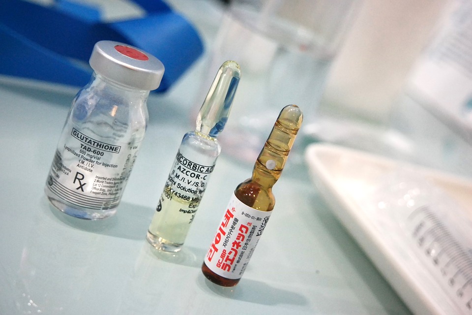Ampoules and vials of vaccine