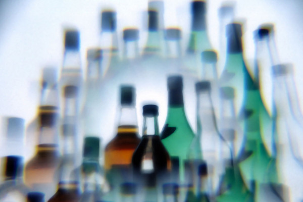 Alcohol bottles