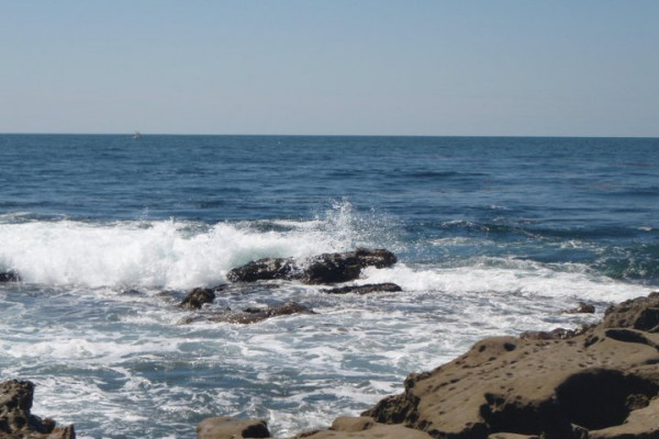View of ocean from La Jolla California