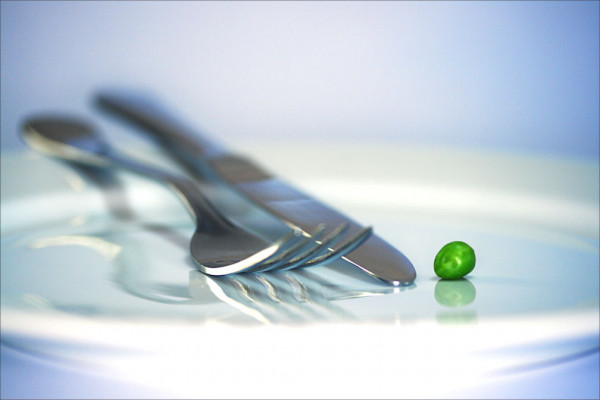 Pea on a plate