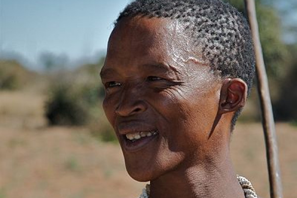 A San (Bushman) in Namibia