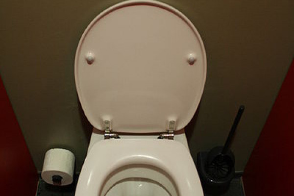 A toilet in a theatre in Munich