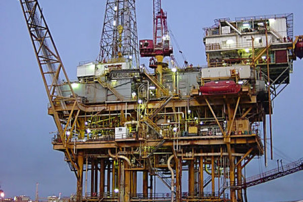 Offshore platform located in the Gulf of Mexico
