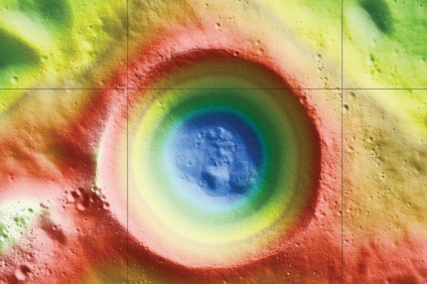 Height map of Shackleton Crater