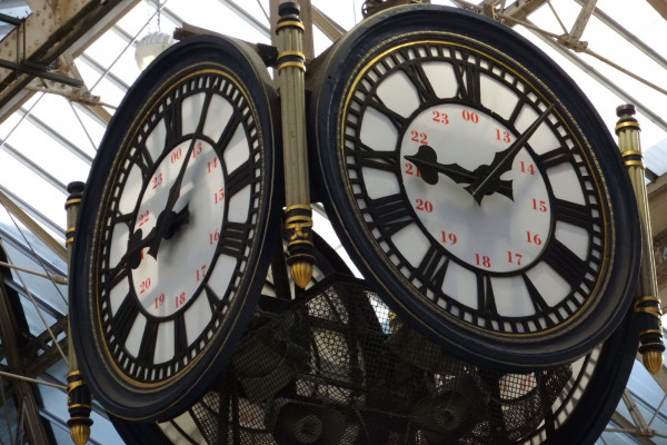 The Clock at Waterloo Station - London