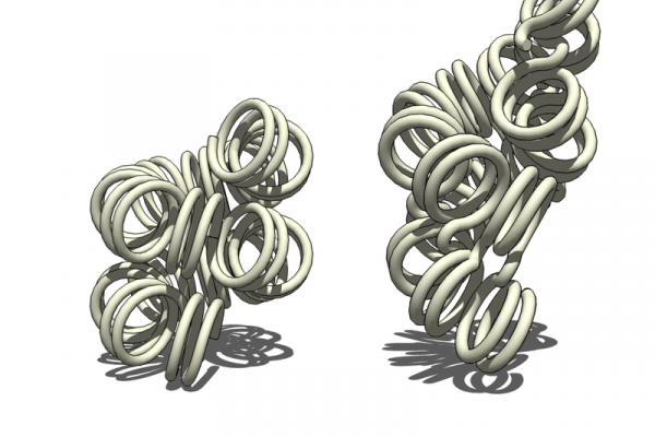 Two proposed structures of the 30nm chromatin filament.