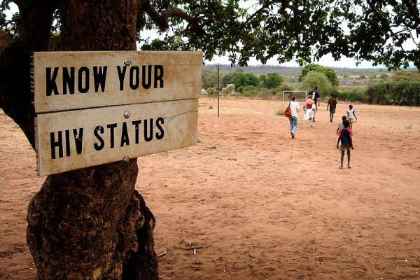 Sign: Know your HIV status in Zambia, Africa