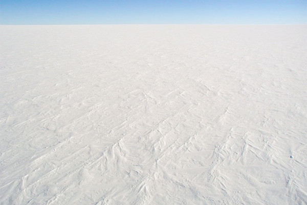 A photograph of the snow surface at Dome C Station, Antarctica