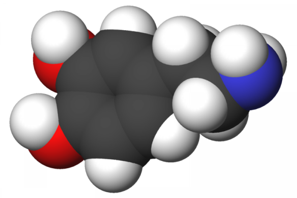 Dopamine 3d molecule