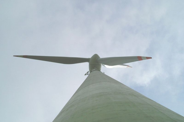 A wind turbine