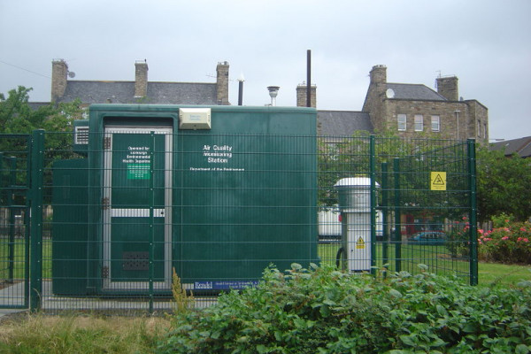 Station for measuring air quality in Edinburgh, Scotland