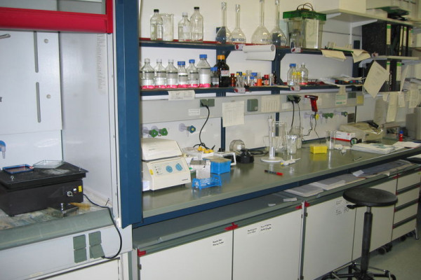 A lab bench