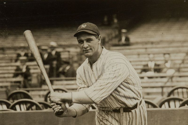 Lou Gehrig in his new uniform of the New York Yankees, June 1923