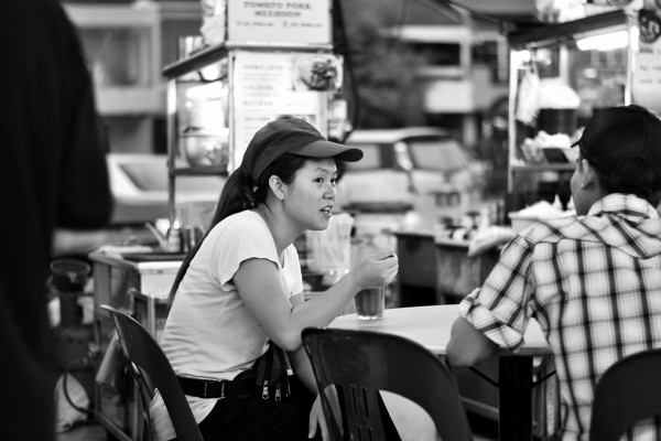 Woman in cafe