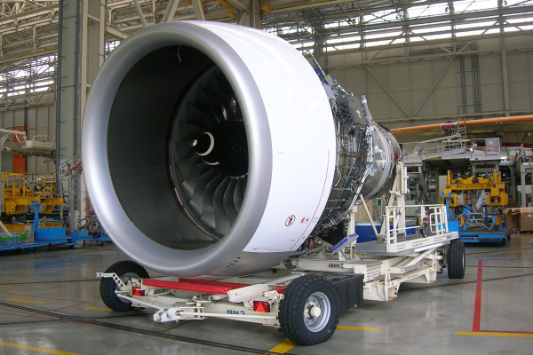 A Rolls-Royce Trent900 Jet Engine