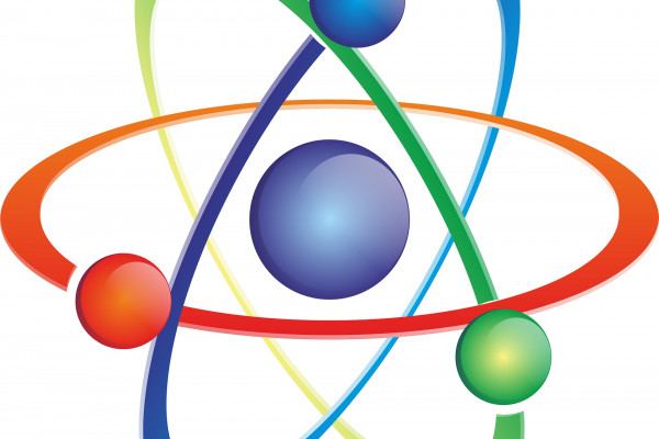Cartoon schematic of an atom