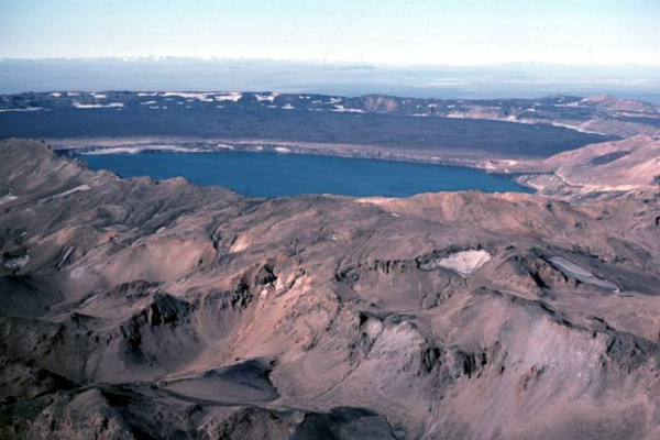 Photo of caldera of Askja Volcano